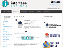Tablet Screenshot of interfacecopiers.com